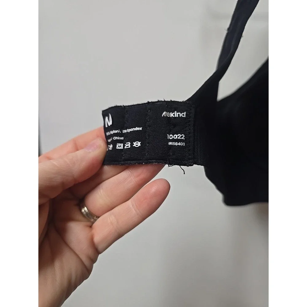 Truekind Daily Comfort Black Full‎ Coverage Wire Free Shaper Bra Size Medium